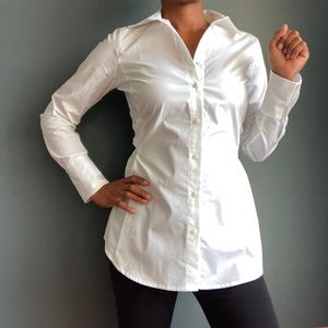 PROJECT RUNWAY WHITE BUTTON-DOWN SHIRT